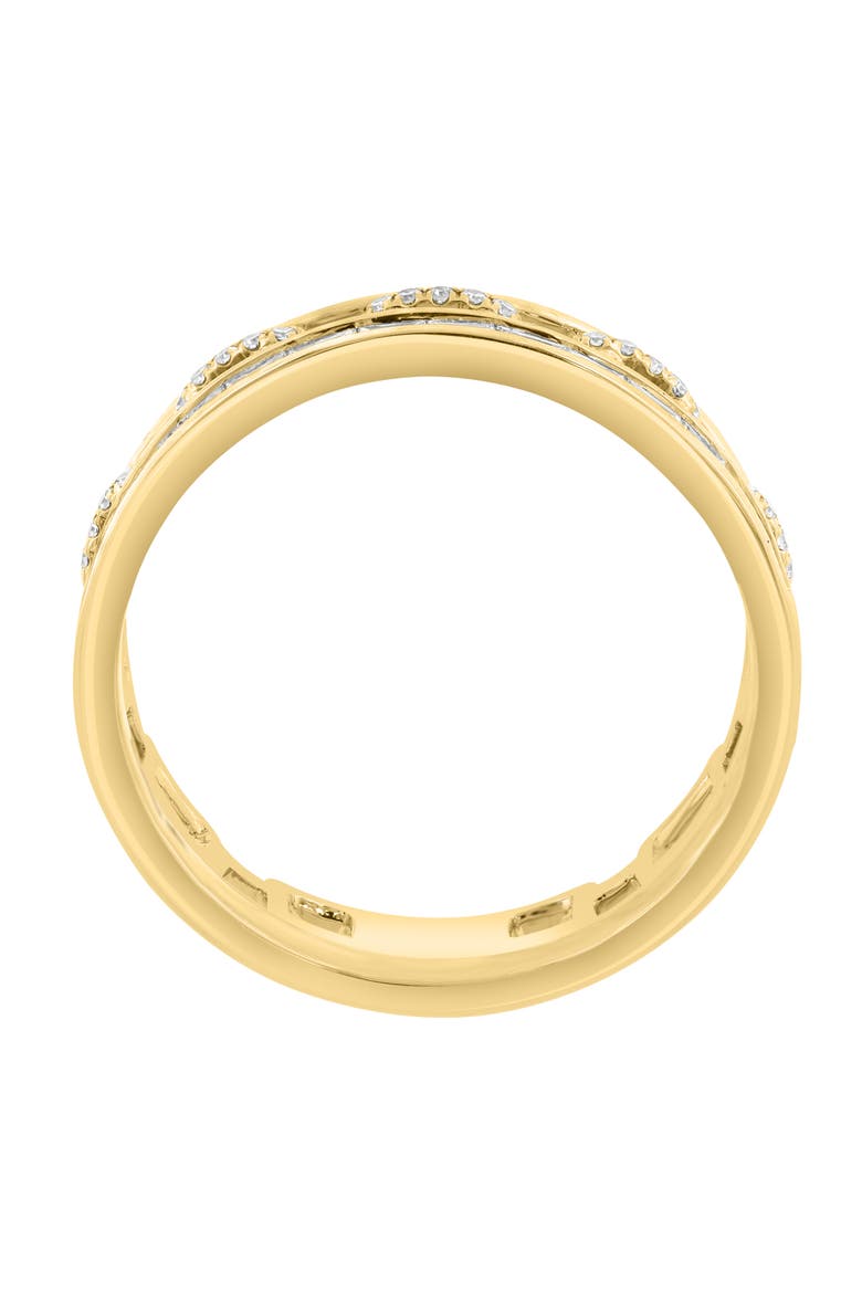 Set of 2 Diamond Band Stackable Rings, Alternate, color, GOLD