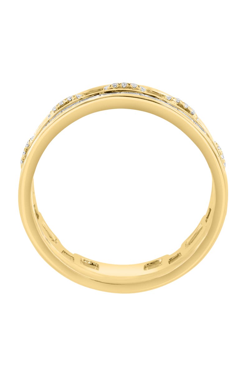 EFFY Set of 2 Diamond Band Stackable Rings, Alternate, color, Gold