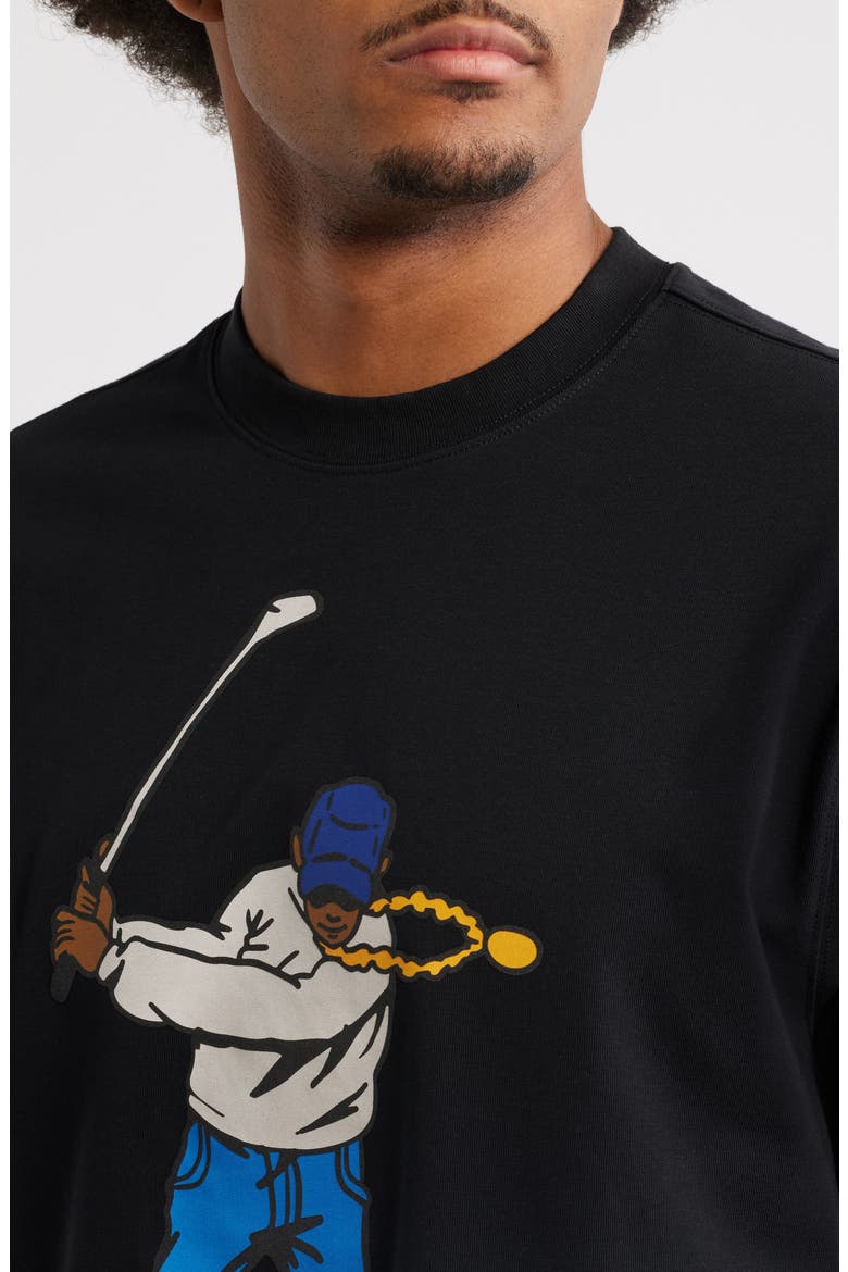 Double Sided Swingman Graphic T-Shirt, Alternate, color, BLACK