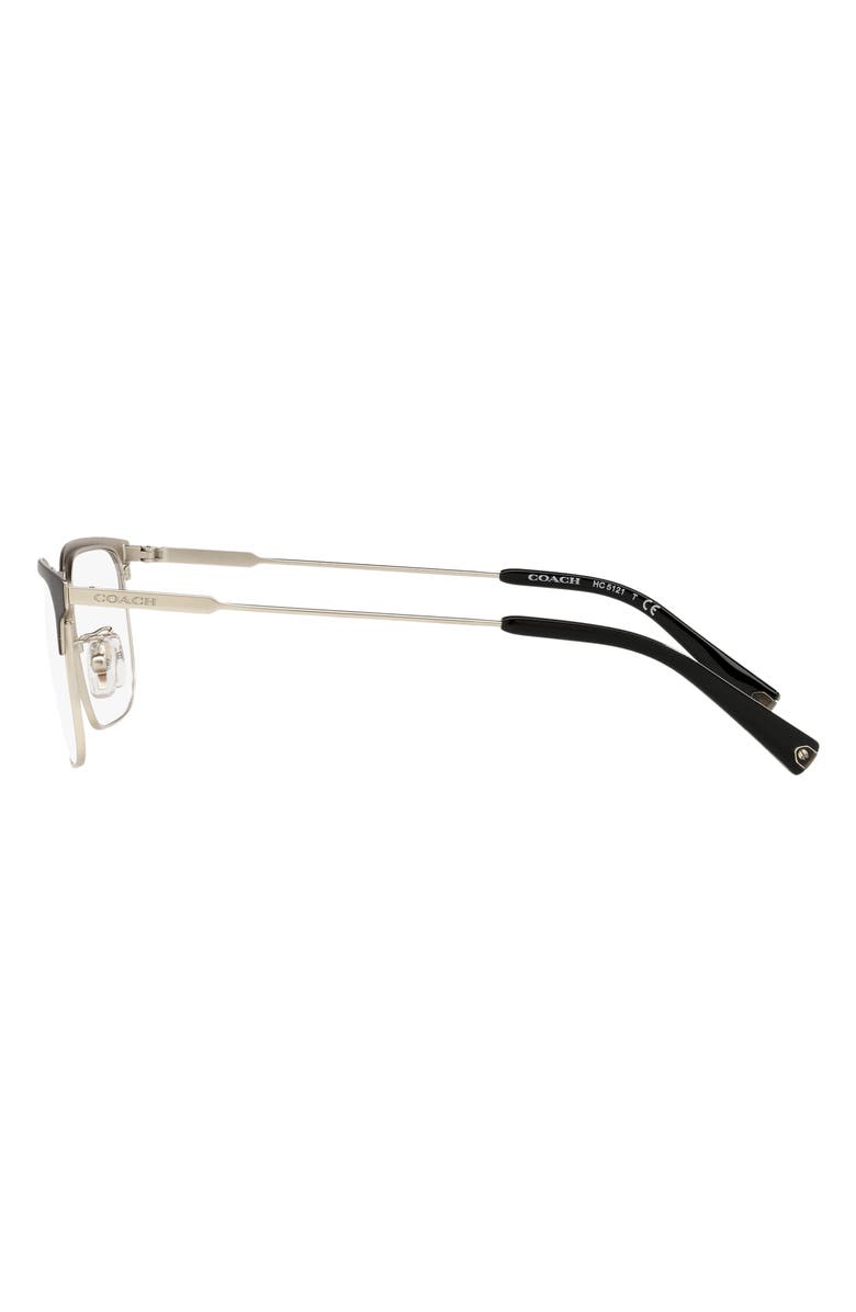 COACH 56mm Rectangular Optical Glasses, Alternate, color,