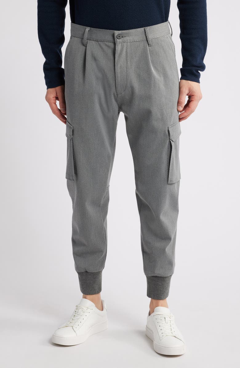 HUGO Glavin Pleated Cargo Joggers, Main, color, Open Grey
