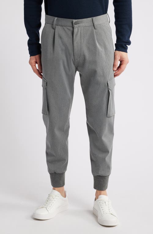 Hugo Boss Hugo Glavin Pleated Cargo Joggers In Open Grey