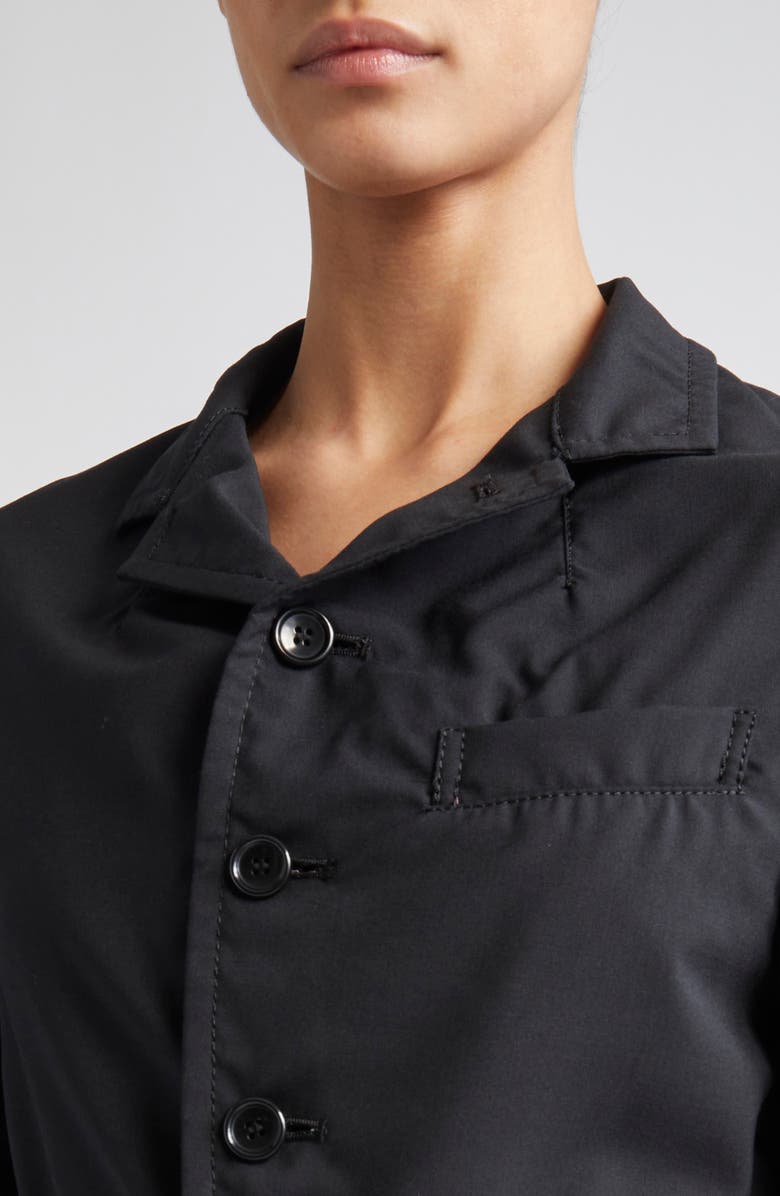 Tao Comme des Garçons Tropical Wool Blend & Cotton Broadcloth Blazer, Alternate, color, 