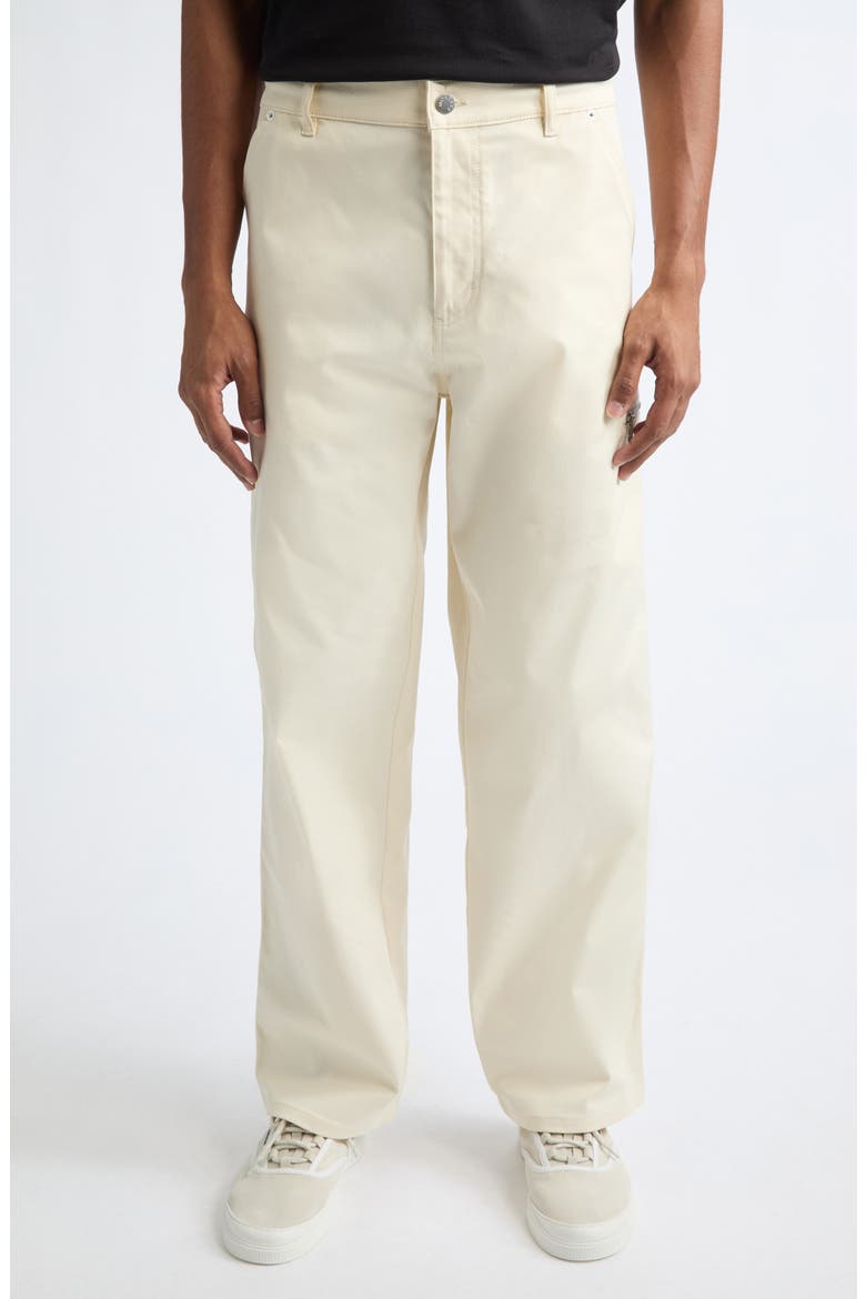Stretch Cotton Gabardine Cargo Pants, Main, color, WHITE