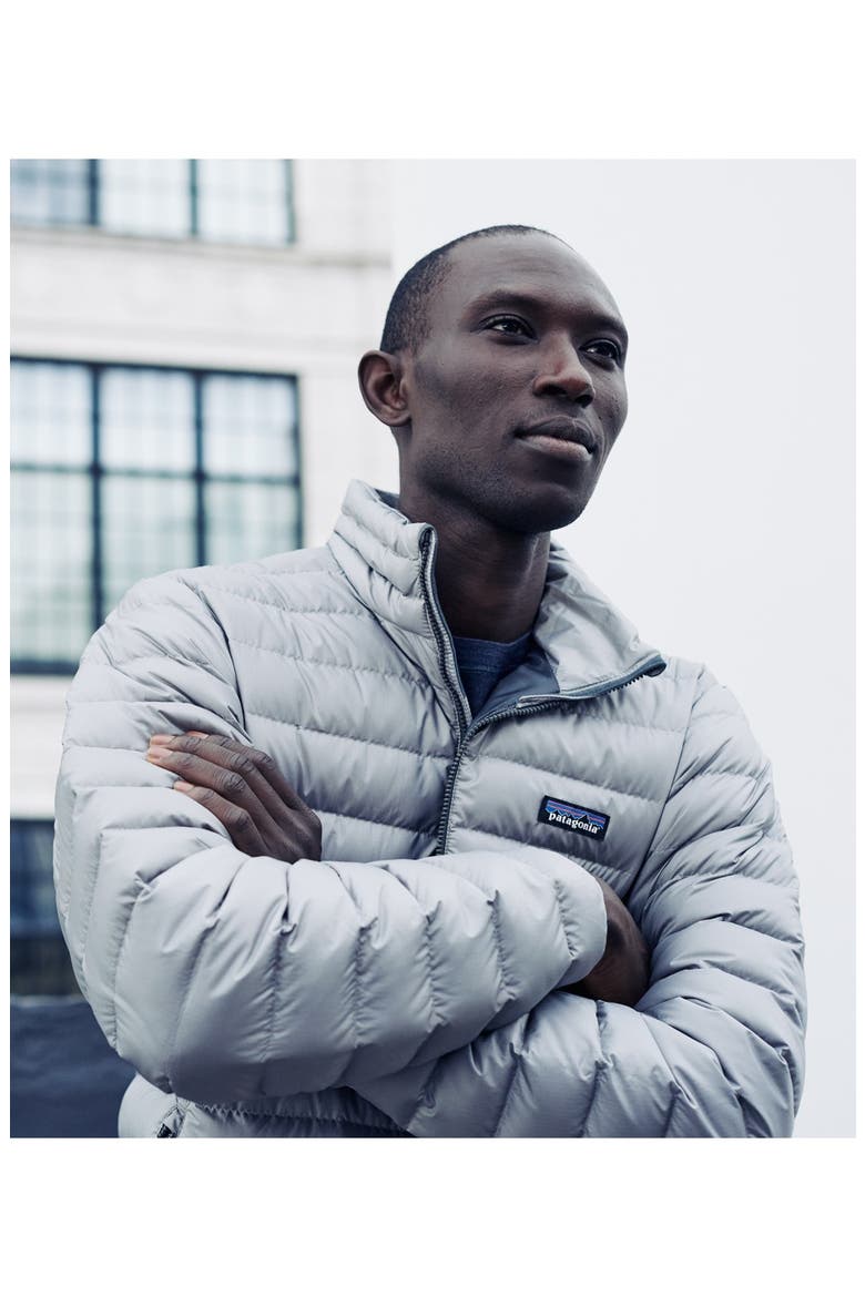 Water Repellent Down Jacket, Alternate, color, BLACK/ BLACK