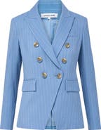 Veronica Beard Miller Pinstripe Dickey Jacket