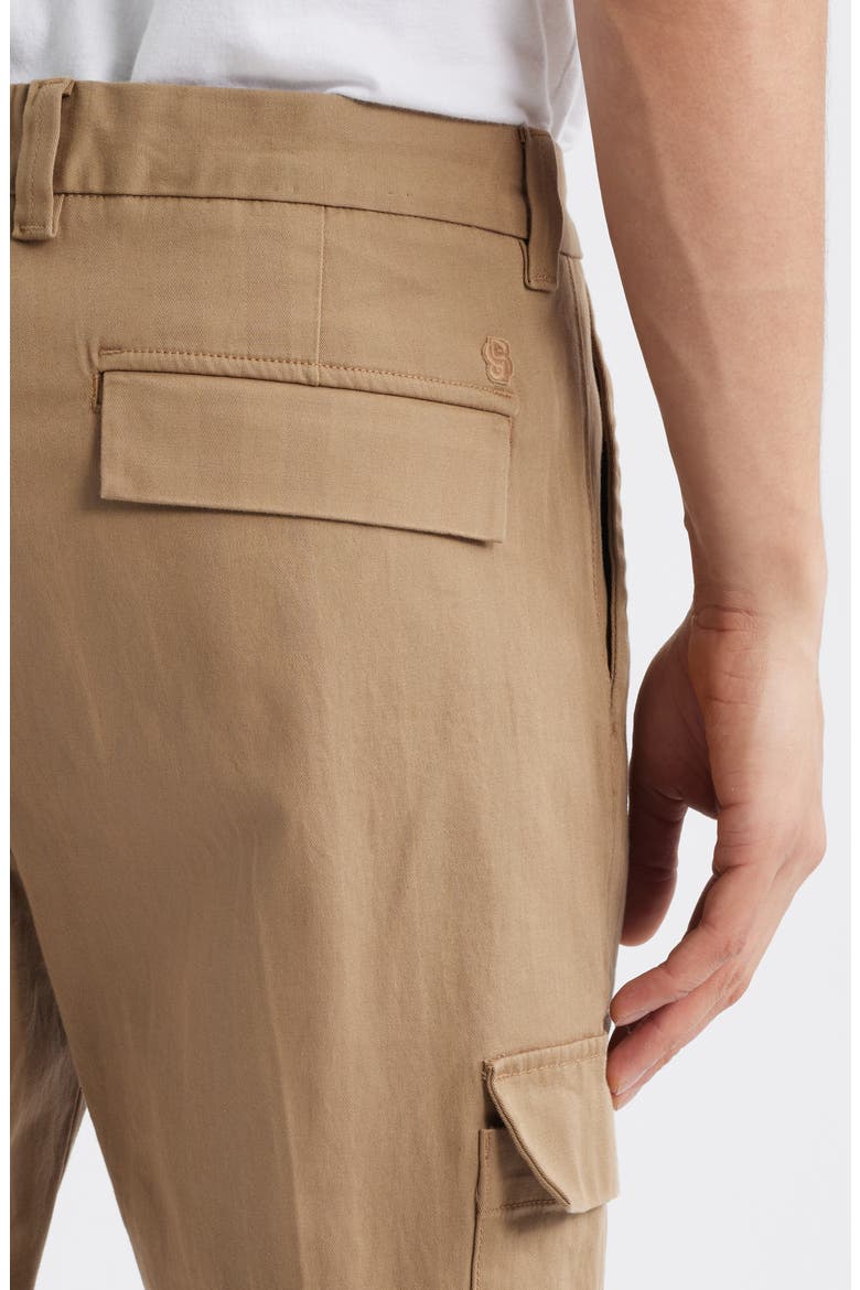 Perin Pleated Tapered Leg Cargo Pants, Alternate, color, OPEN BEIGE