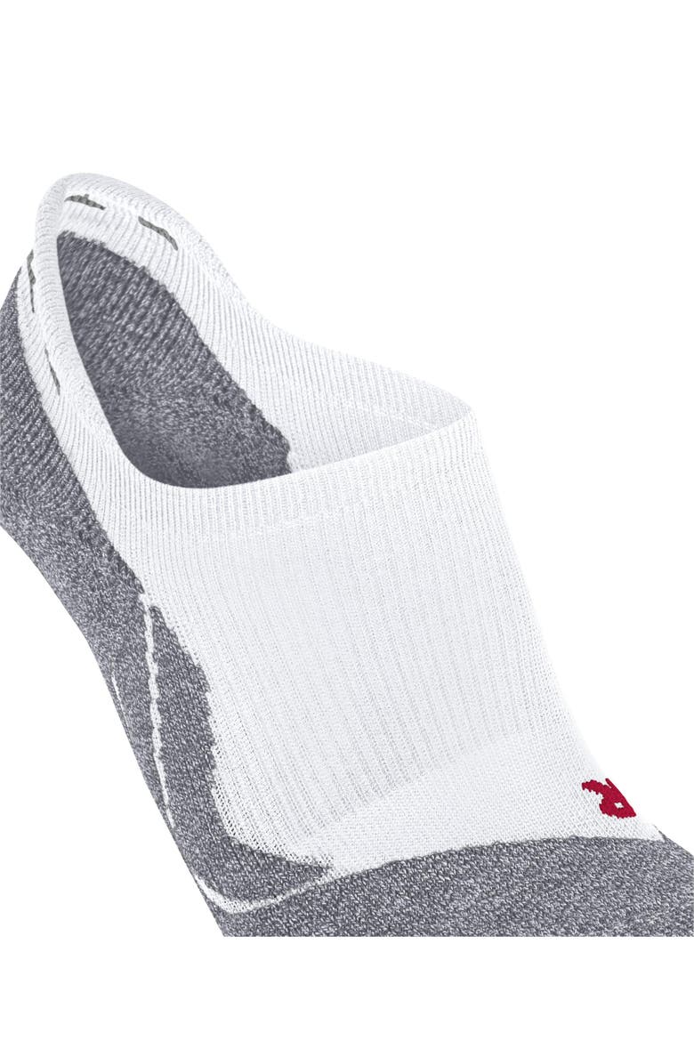RU3 Comfort Invisible Running Socks, Alternate, color, White-Mix