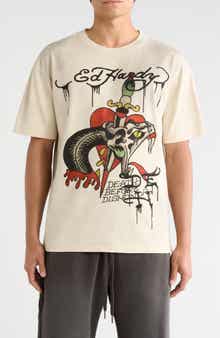 Dagger Snake Cotton Graphic T-Shirt