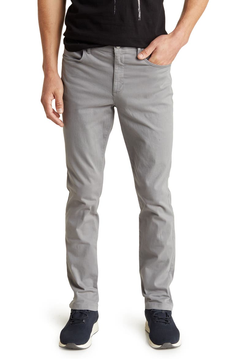 Brushed Twill Slim Pants, Main, color, CONVOY