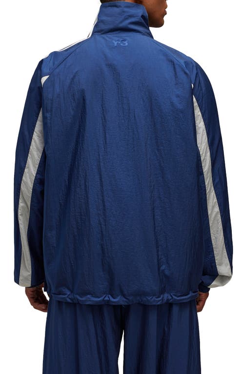 Y-3 3-stripes Nylon Shell Jacket In Dark Blue