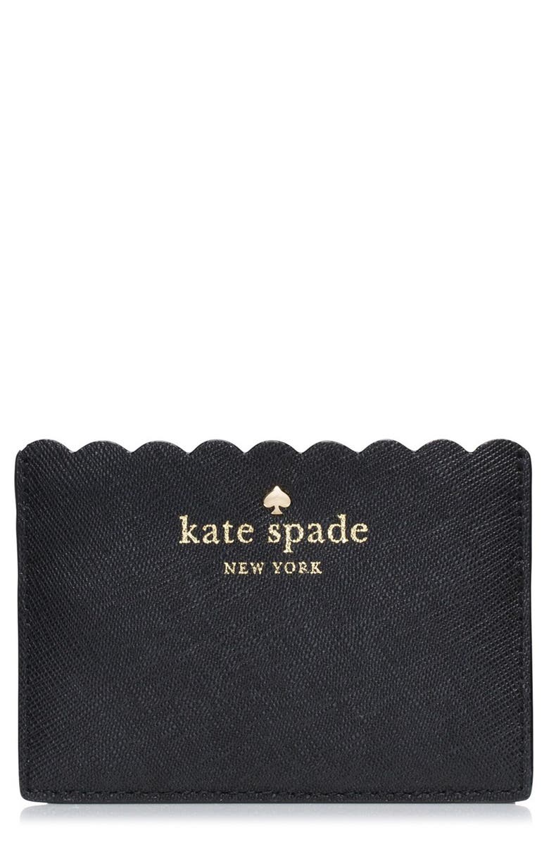 Kate Spade New York 'cape drive' saffiano leather card holder, Main, color, 