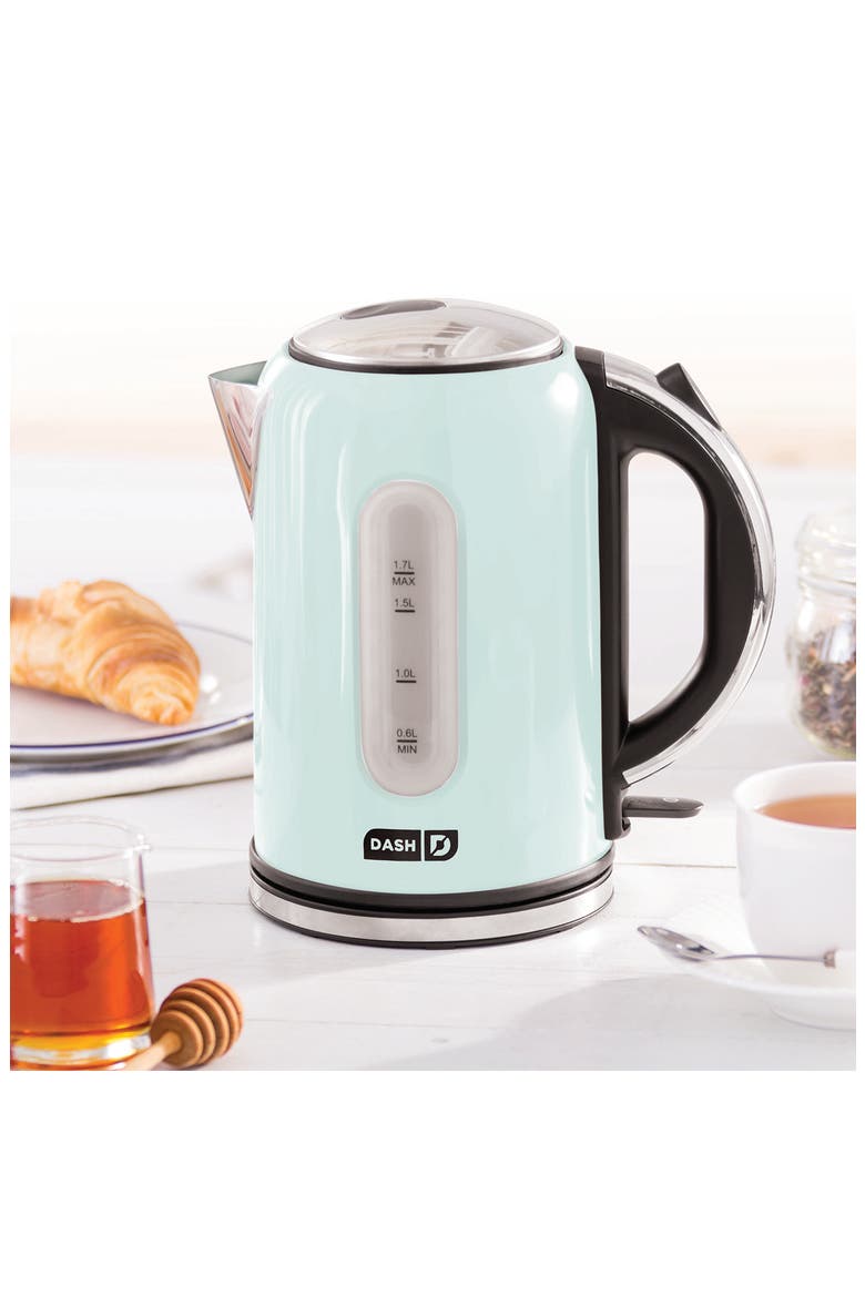 Rapid Kettle, Alternate, color, AQUA/STAINLESS STEEL