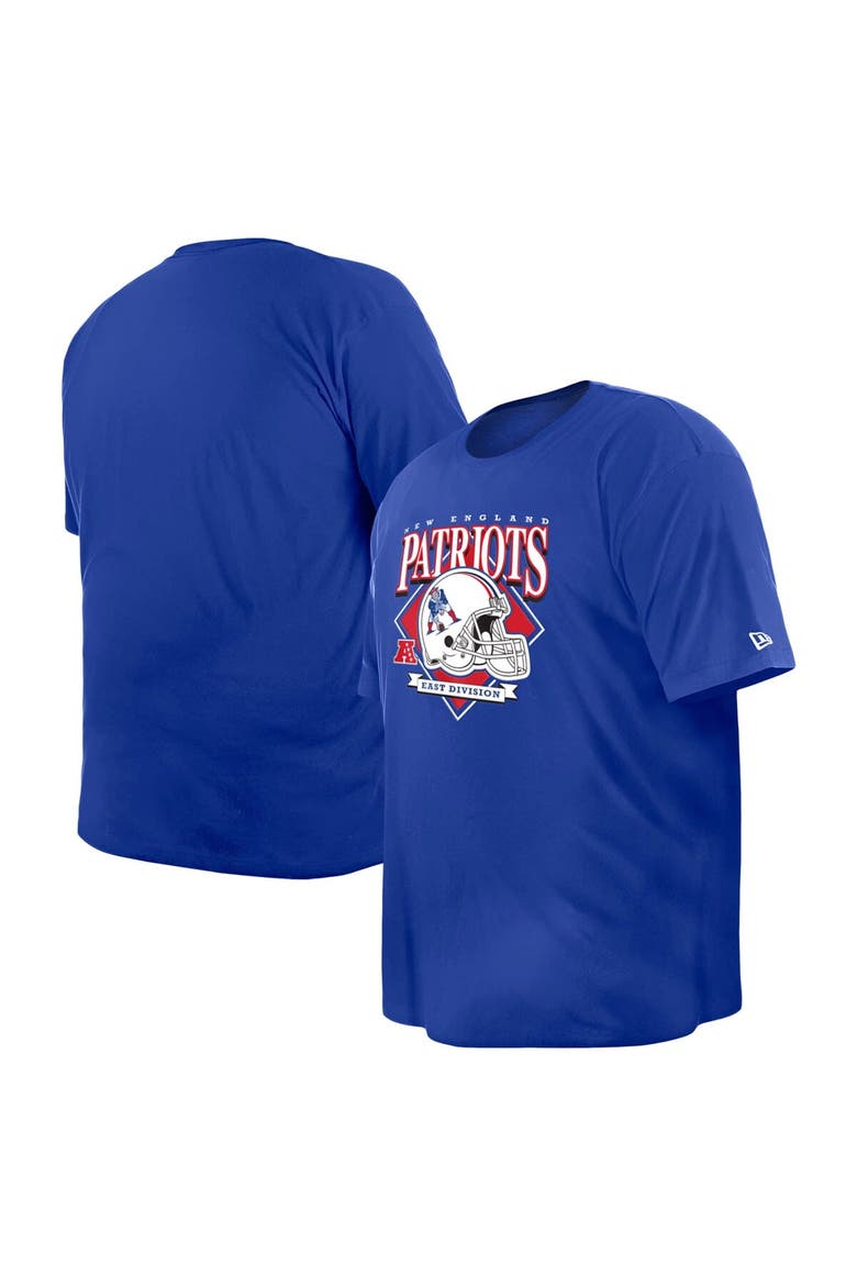 Men's New Era Royal New England Patriots Big & Tall Helmet Historic Mark T-Shirt, Main, color, Royal