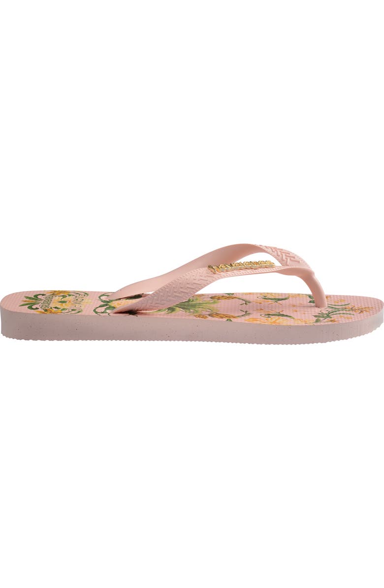 Havaianas x FARM Rio Botanical Beauty Flip Flop, Alternate, color, Ballet Rose