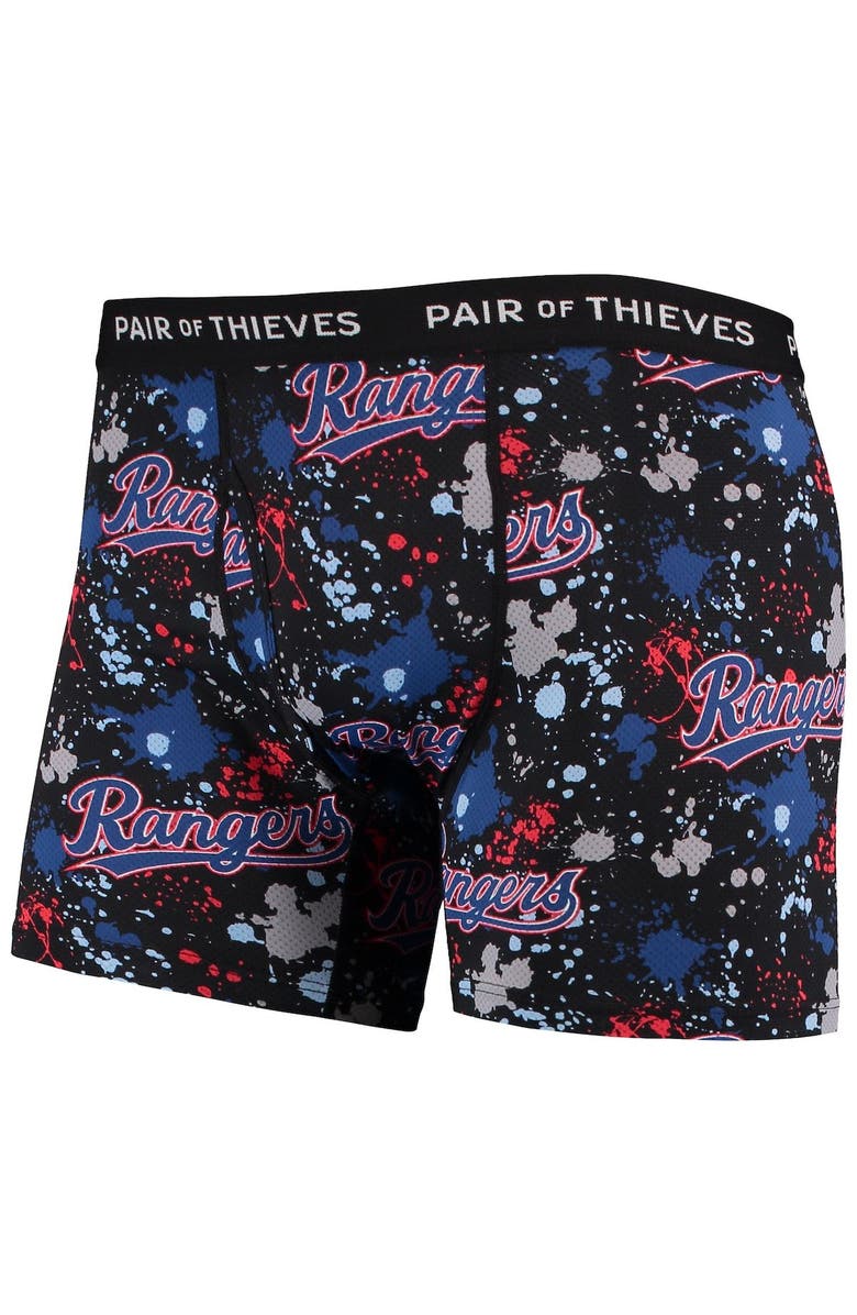 Pair of Thieves Men's Pair of Thieves Royal/Black Texas Rangers Super Fit 2-Pack Boxer Briefs Set, Alternate, color, Royal