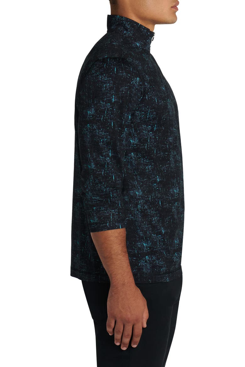 OoohCotton® Tech Quarter Zip Pullover, Alternate, color, TEAL