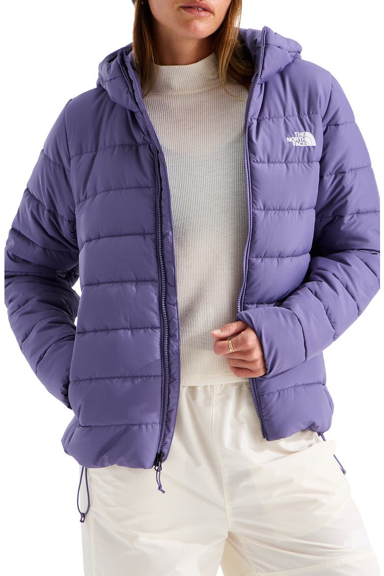 Aconcagua Water Repellent Hood Jacket, Main, color, GROUNDED PLUM