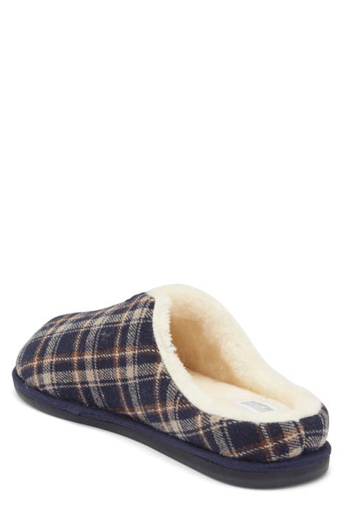 Nordstrom Rack Hudson Faux Shearling Scuff Slipper In Blue