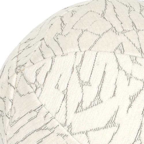 Elaine Smith Synchronize Indoor & Outdoor Woven Accent Orb Pillow In White