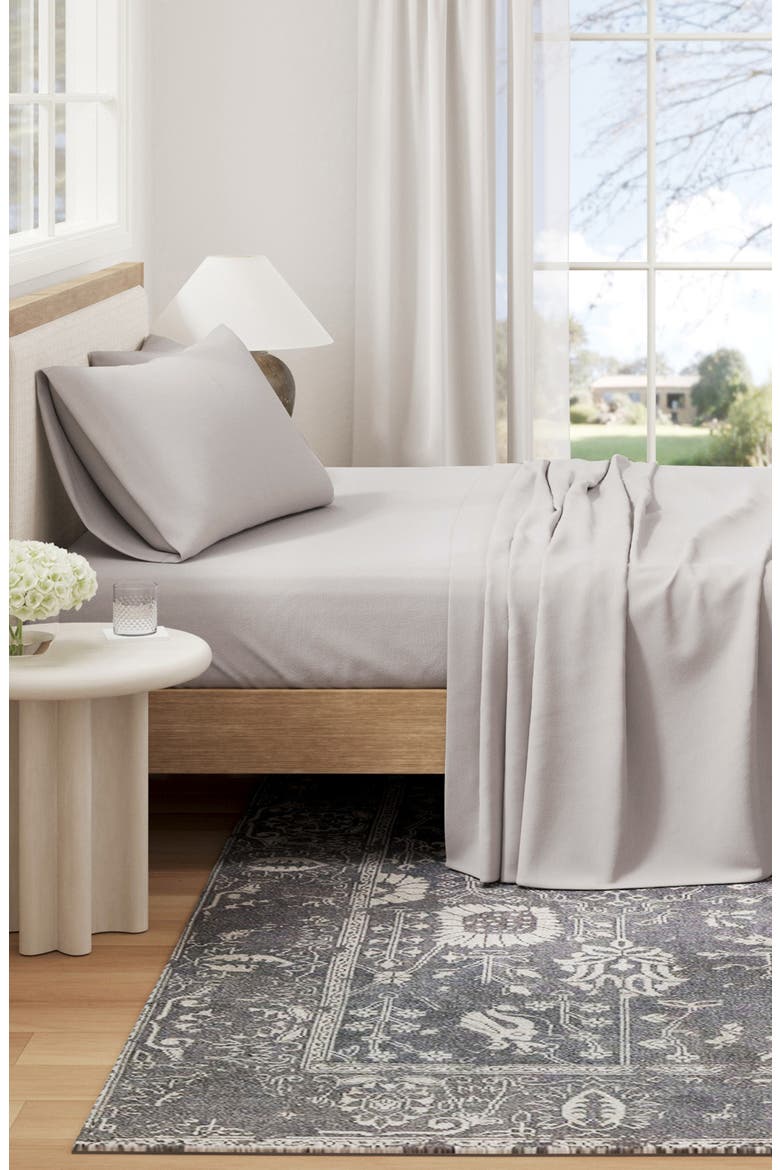 Jersey Knit Sheet Set, Alternate, color, LIGHT GREY