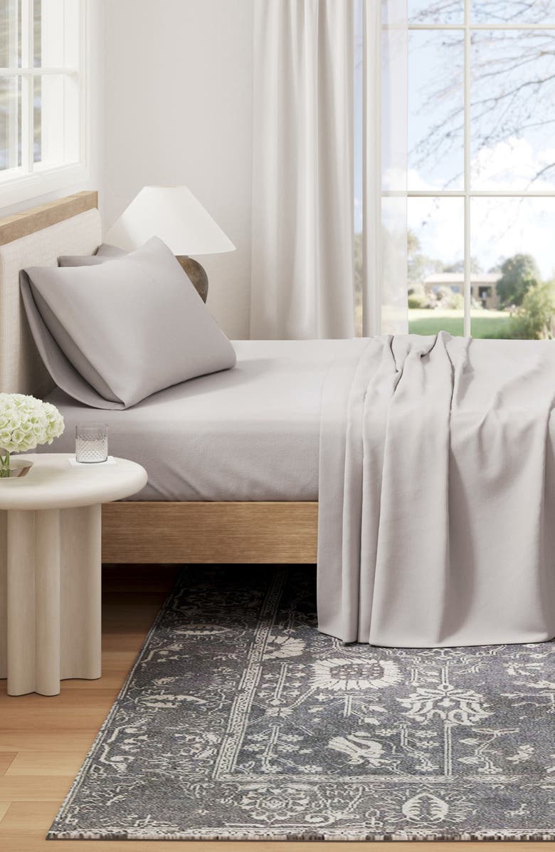 Woven & Weft Jersey Knit Sheet Set, Alternate, color, Light Grey