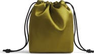Reformation Solene Silk Satin Pouch Wristlet