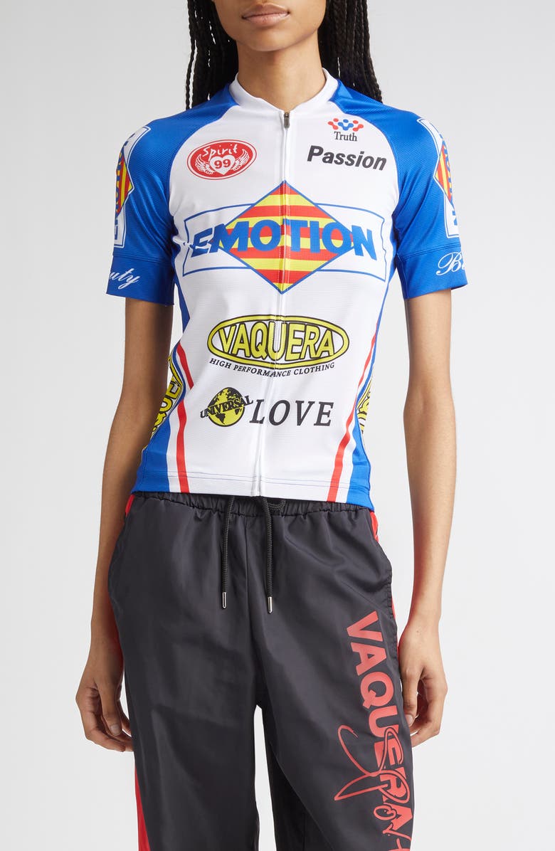 Vaquera Emotion Cycling Jersey Top, Main, color,
