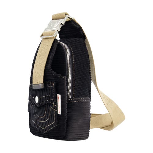 True Religion Corduroy Soft Sling In Black