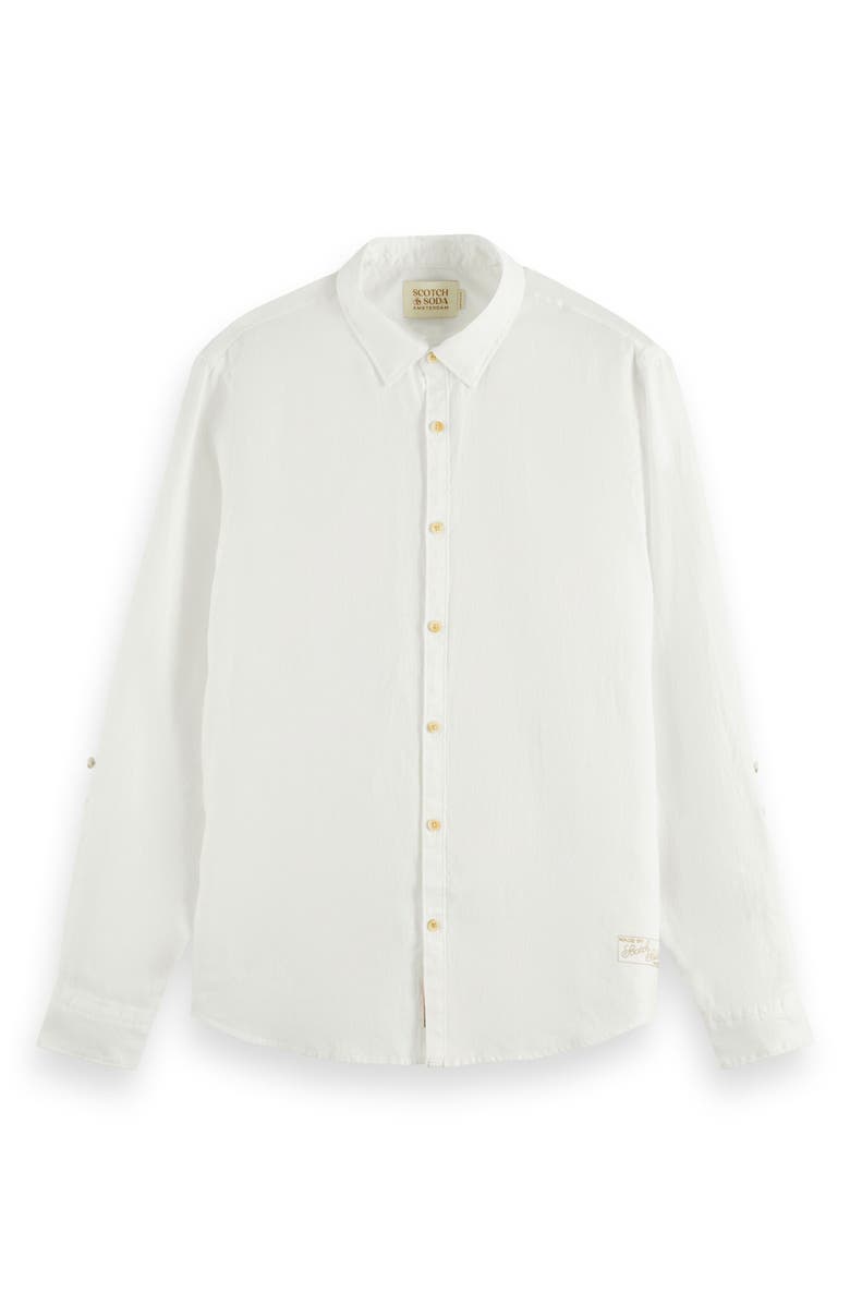Scotch & Soda Linen Button-Up Shirt, Alternate, color,