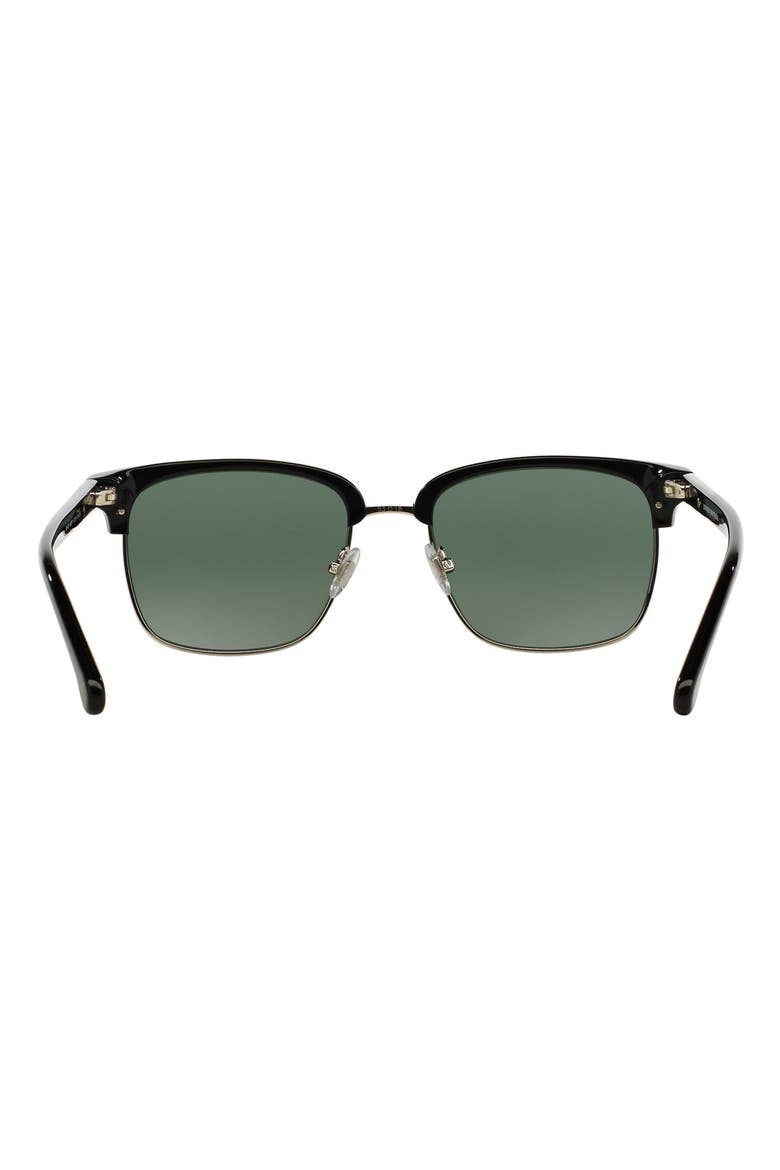 53mm Square Sunglasses, Alternate, color, GOLD BLACK/ GREEN