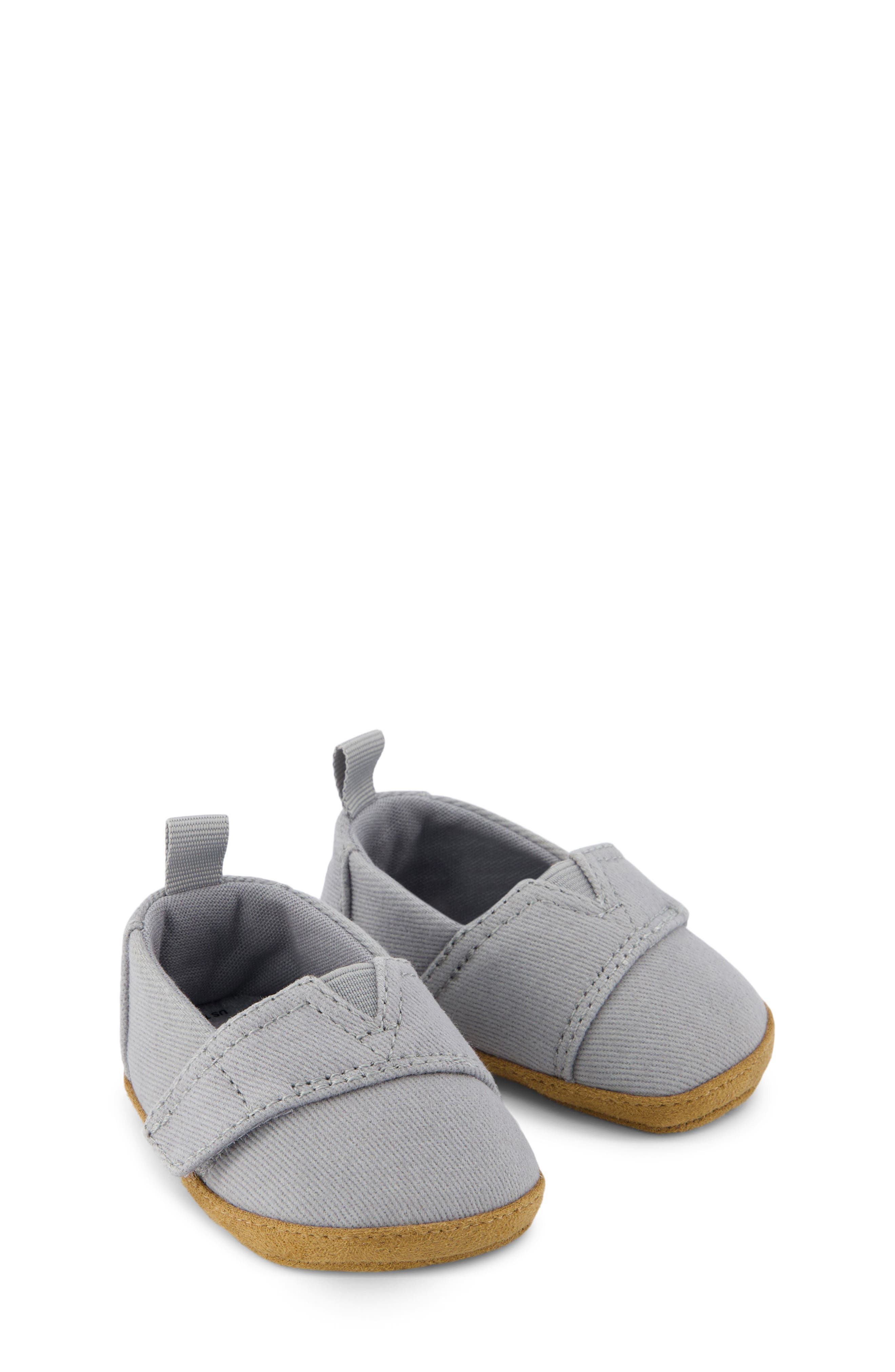 TOMS Alpargata Crib Shoe, Alternate, color, Grey