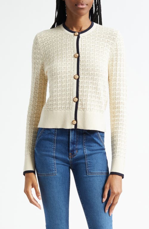 Veronica Beard Bala Cardigan In White