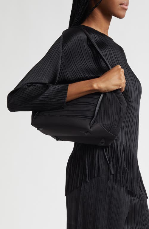 Issey Miyake Pleats Please  Bias Pleated Handbag Pp57ag552 In Black