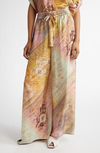 パンツ Zimmermann Tallow Relaxed Pants Tallow Relaxed Pant Ombre Multi Online | Zimmermann