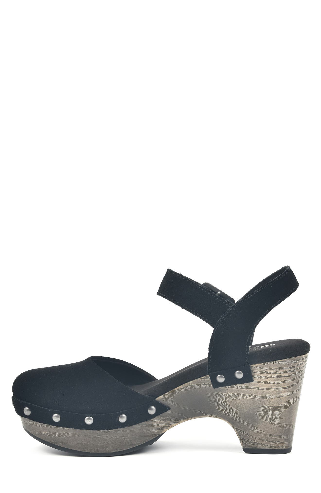 WHITE MOUNTAIN Cherub Platform Sandal, Alternate, color, BLACK SUEDE