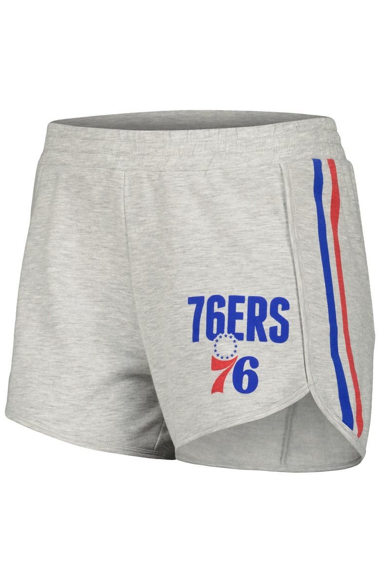 CONCEPTS SPORT Women's Concepts Sport Gray Philadelphia 76ers Cedar Long Sleeve T-Shirt & Shorts Sleep Set, Alternate, color, Gray