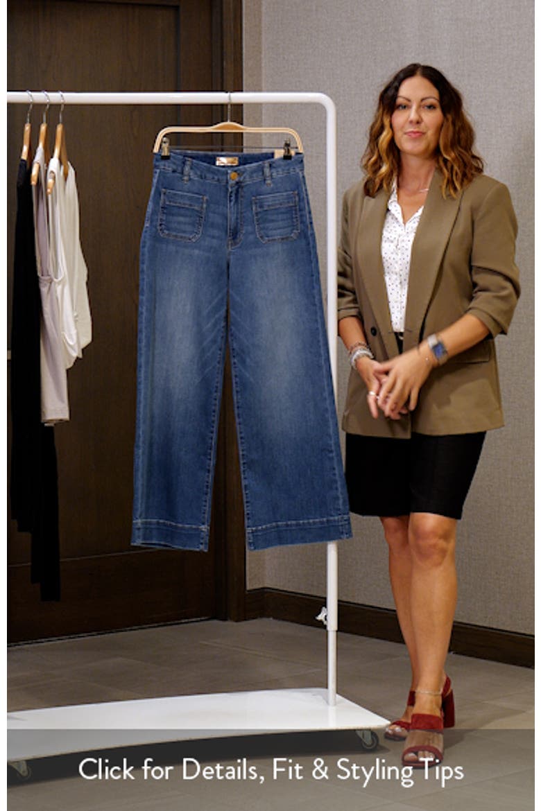 Meg High Waist Ankle Wide Leg Jeans video