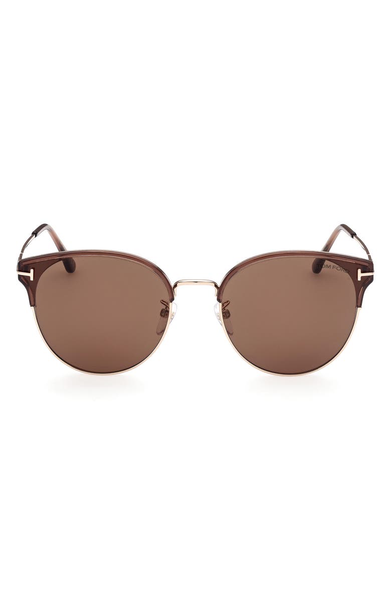 TOM FORD 61mm Round Sunglasses, Main, color, 