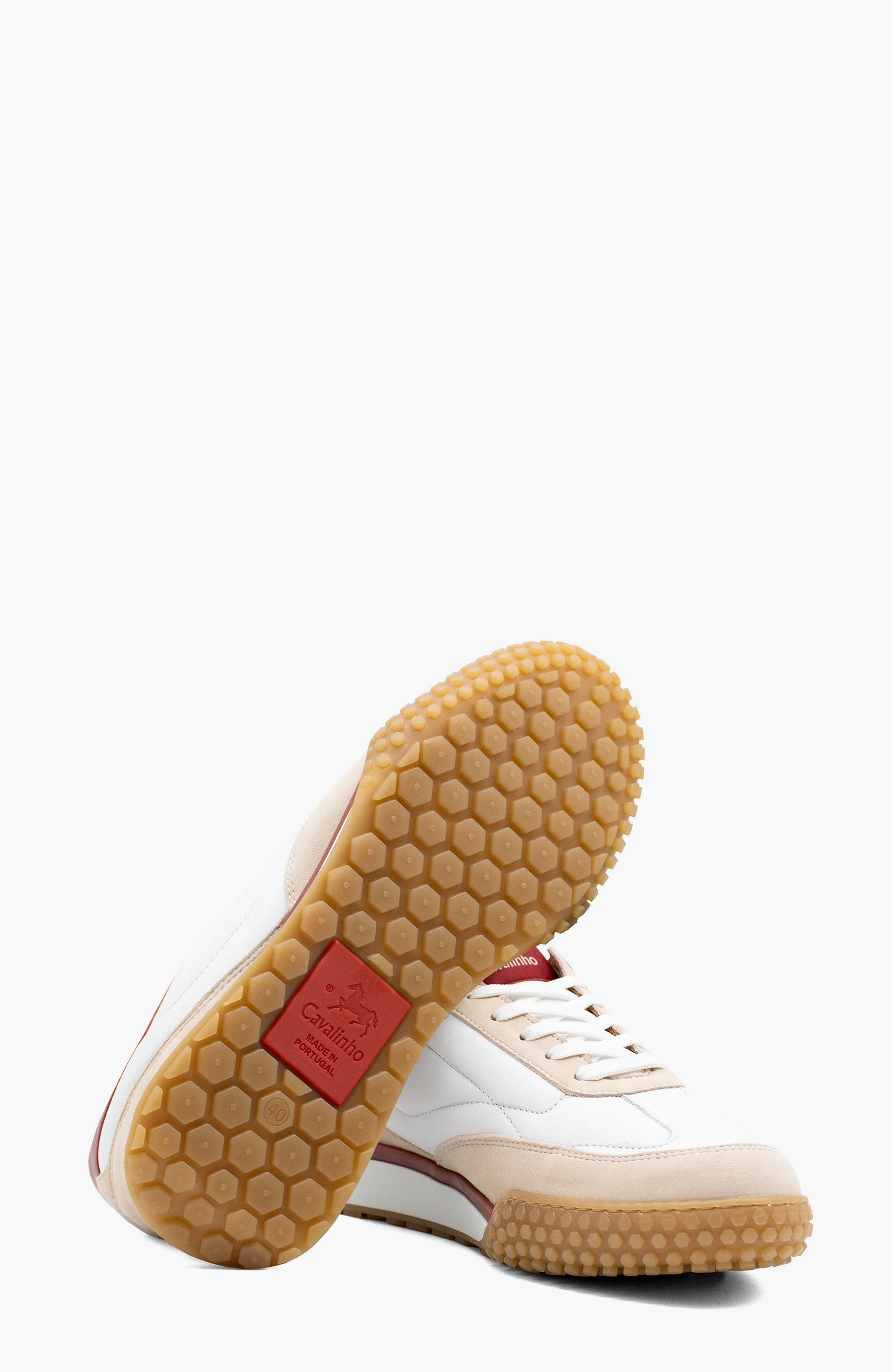 Sport Leather Sneakers, Alternate, color, Red / White / Beige