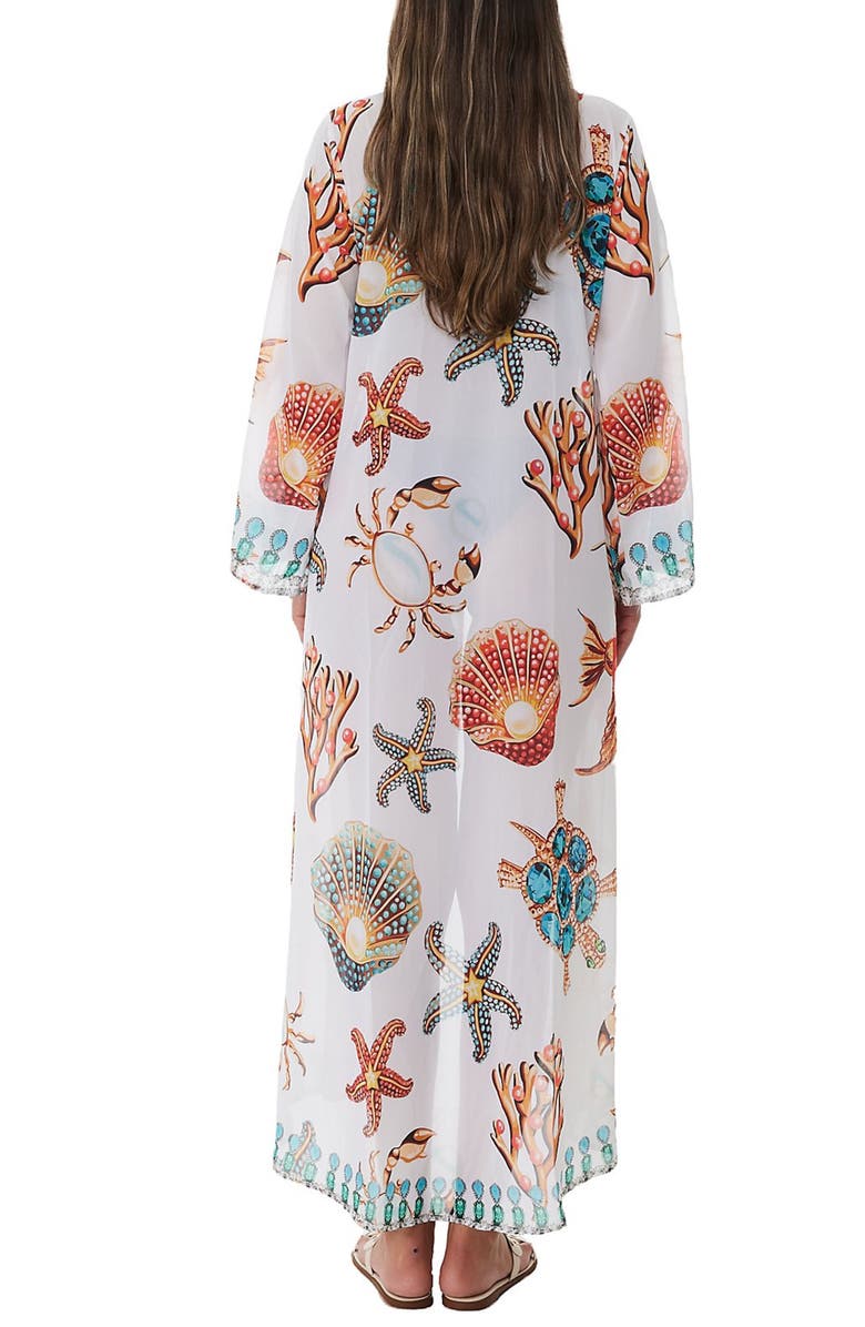 RANEES Starfish Ruffle Duster, Alternate, color, White