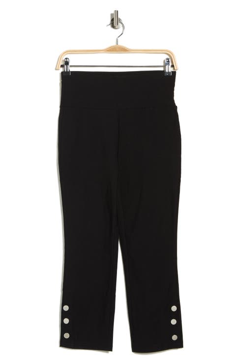 High Waist Pull-On Capri Pants