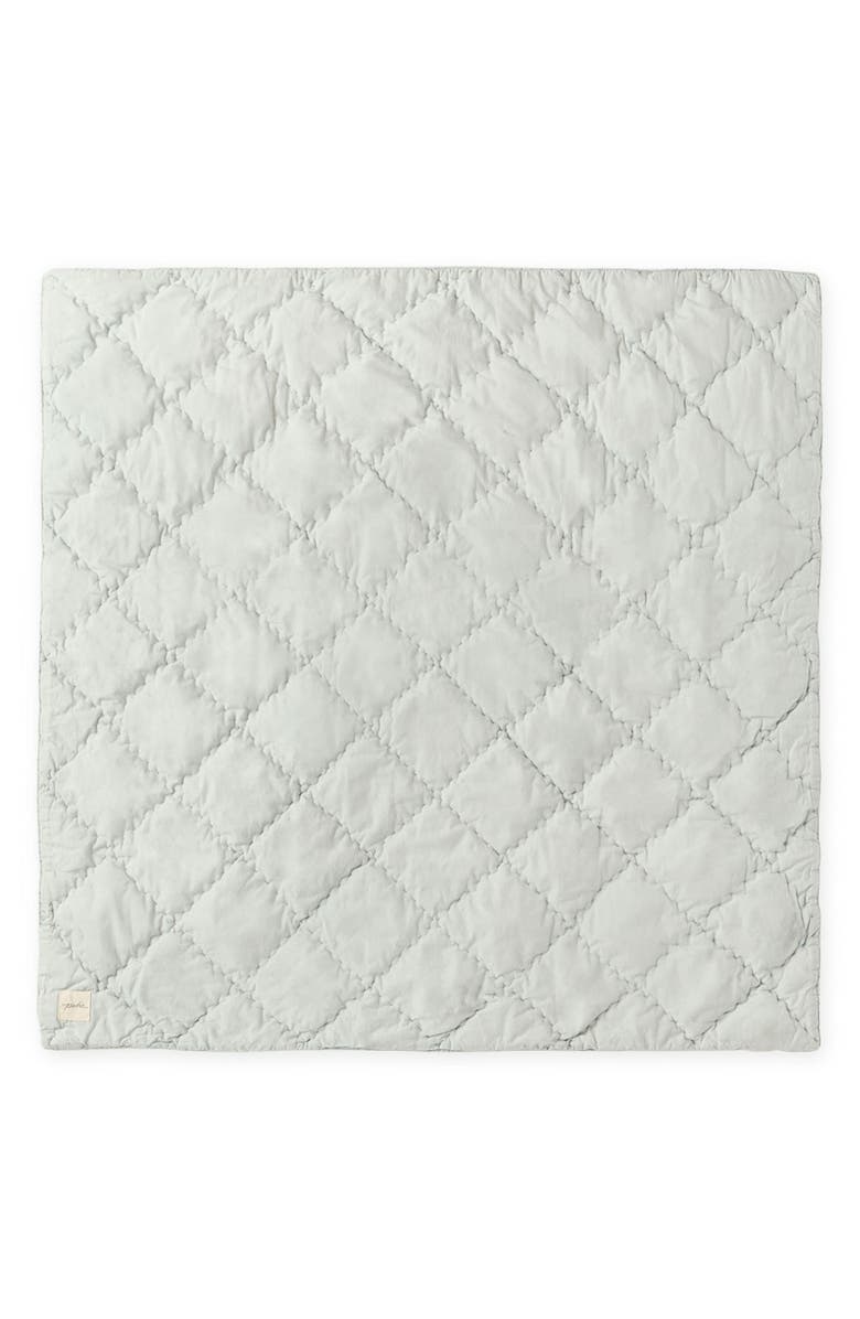 Pehr Pin Dot Organic Cotton Blanket, Alternate, color, Pin Dot Sea