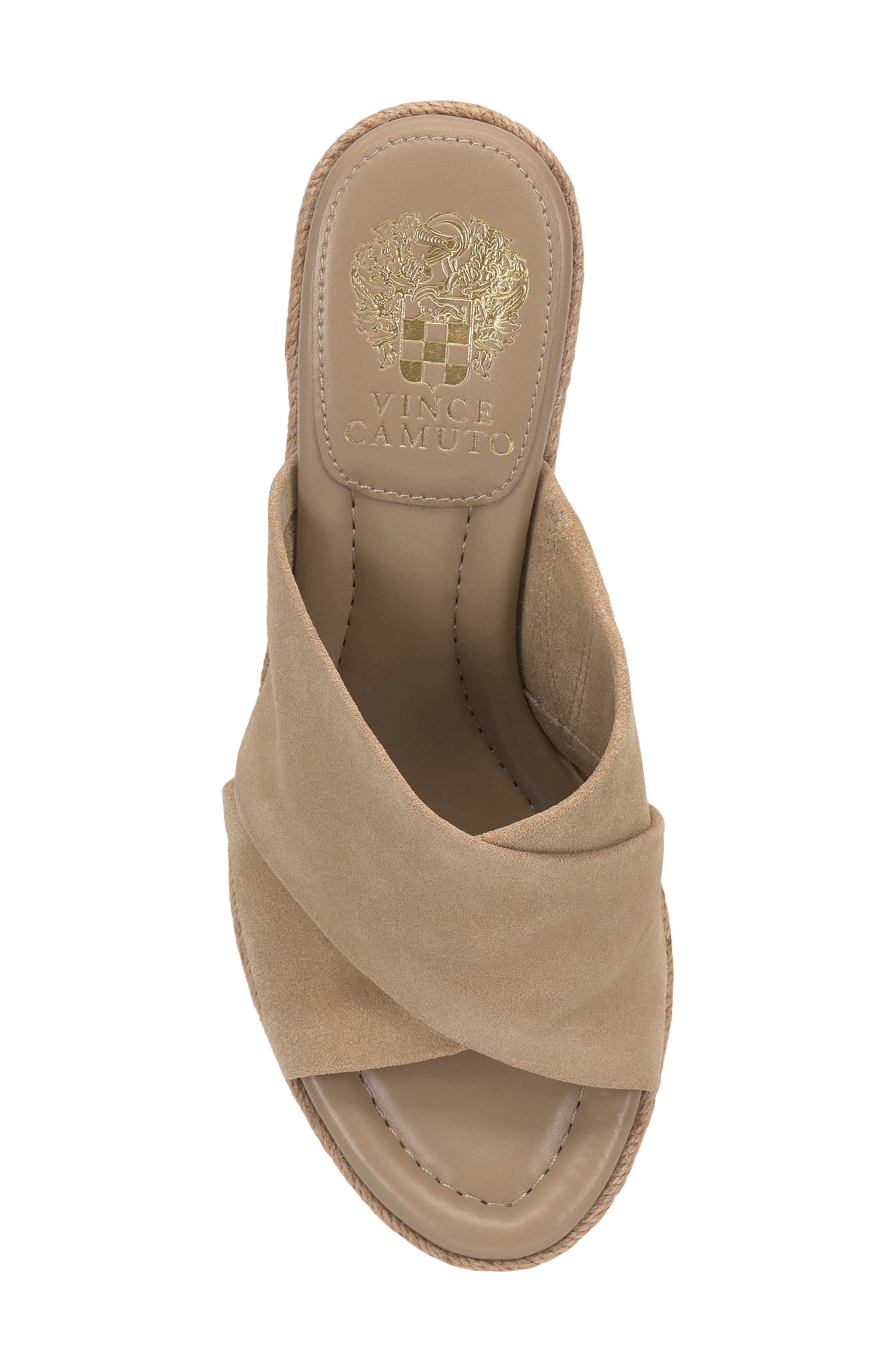 Vince Camuto Fisella Espadrille Wedge Sandal, Alternate, color, Tortilla