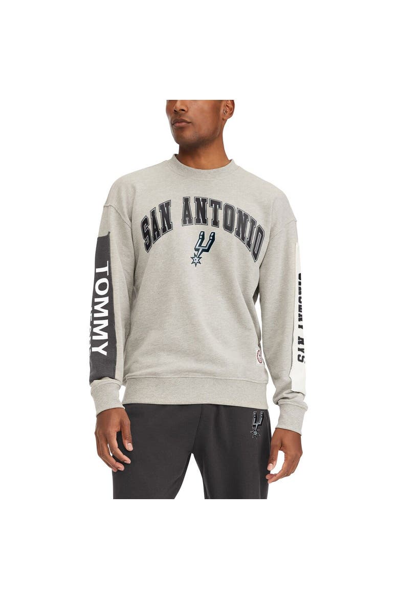 Men's Tommy Jeans Gray San Antonio Spurs James Patch Pullover Sweatshirt, Alternate, color, Gray