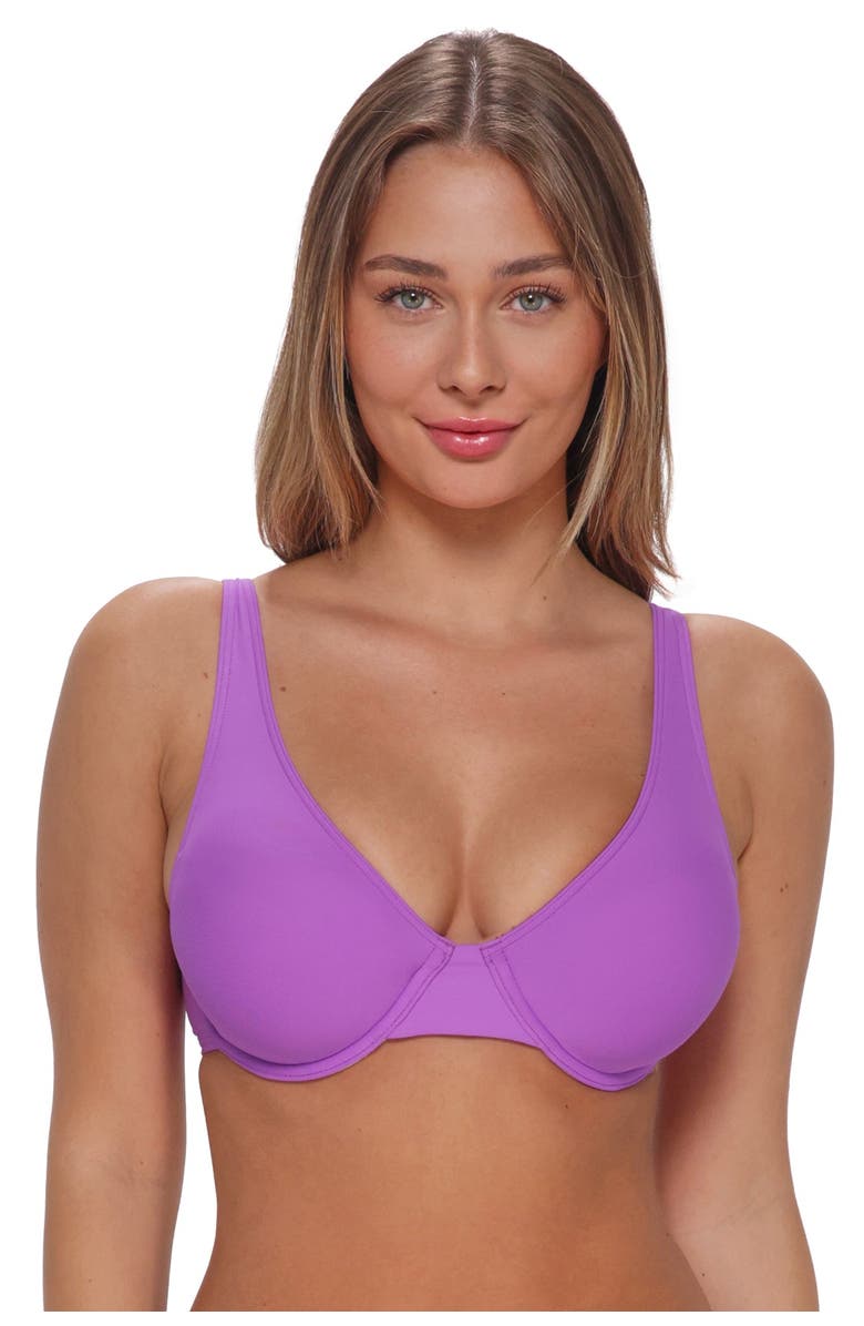 Sunsets Ally Underwire Bikini Swimsuit Top - DD Cup, Alternate, color, Berry Burst
