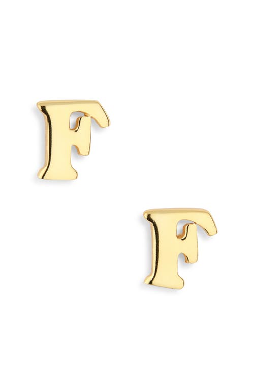 Marlyn Schiff Block Letter Initial Stud Earrings