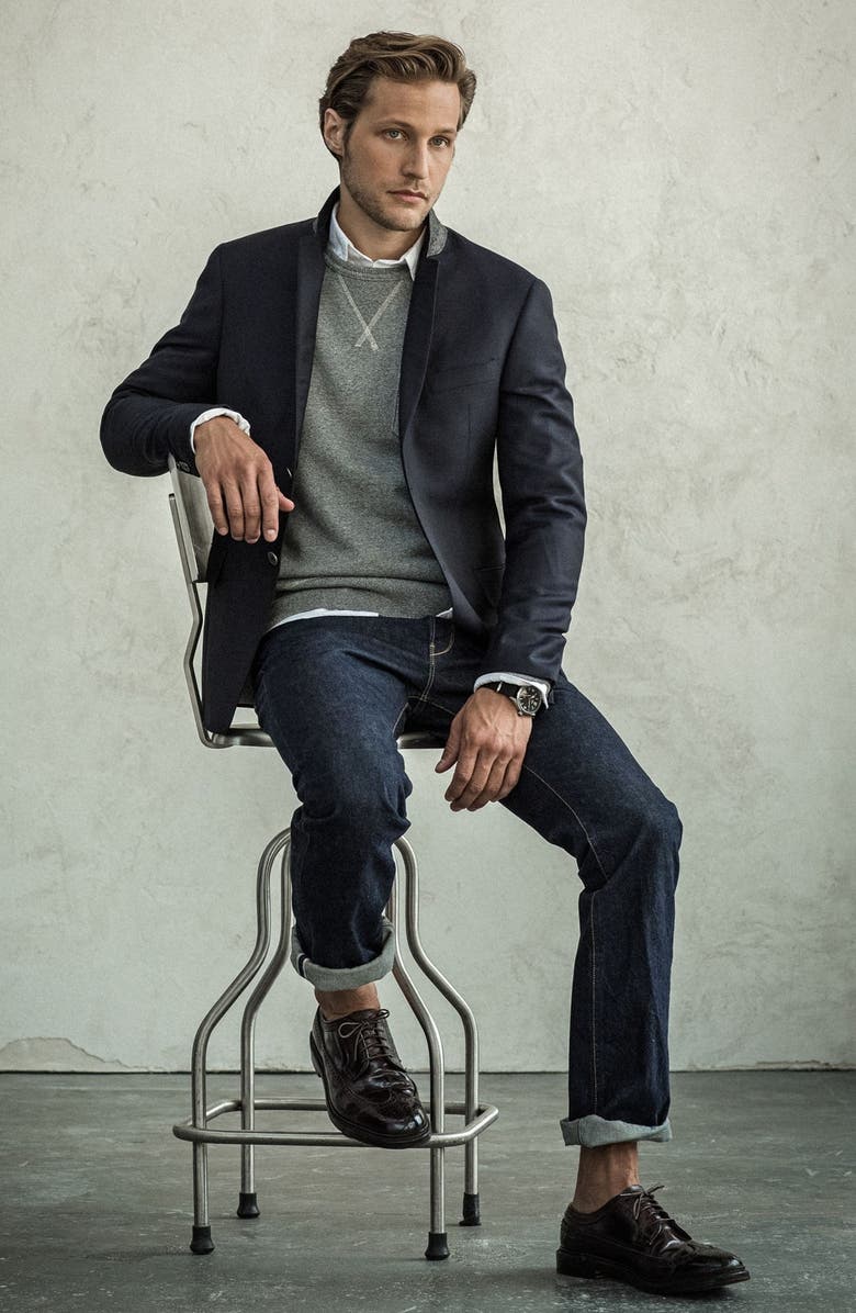 Todd Snyder White Label Todd Snyder 'May Fair' Trim Fit Wool Blazer, Alternate, color,