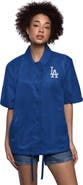 STARTER Women's Starter Royal Los Angeles Dodgers High Post Short Sleeve Full-Snap Coaches Jacket