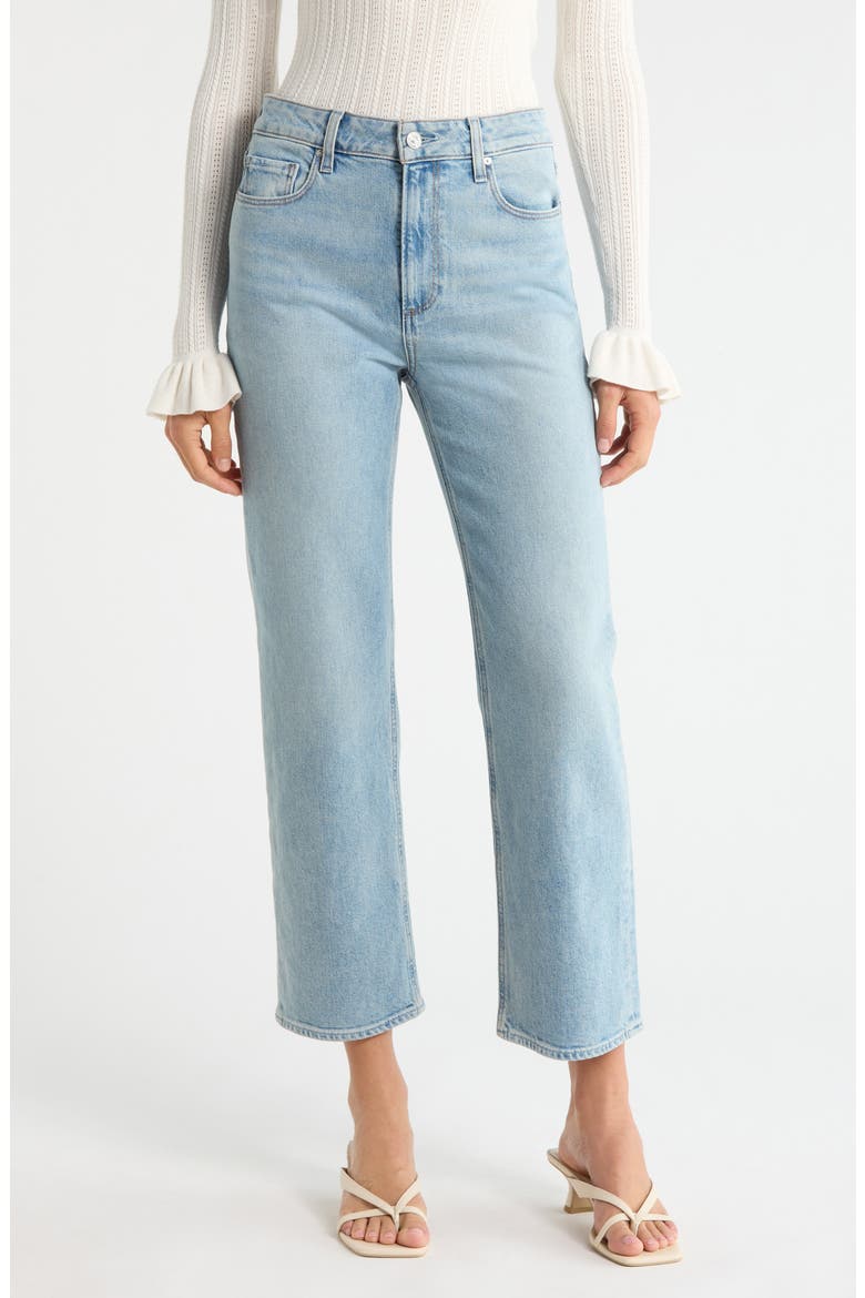 Stevie High Waist Ankle Straight Leg Jeans, Main, color, GLIDE